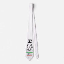 Snellen Eye Chart Tie