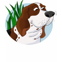 Sniffing Basset Hound Cartoon t-shirts by doggydoodles Sniffing Basset Hound Cartoon t-shirts