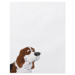 Sniffing Cartoon Basset Hound Custom Flyer