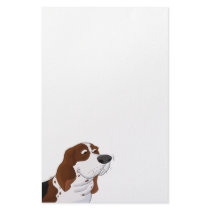 Sniffing Cartoon Basset Hound stationery by doggydoodles Sniffing Cartoon Basset Hound stationery