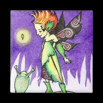 Snik and the Snail magnets by FaebylArt Snik and the Snail magnets