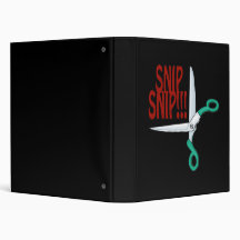 Snip Snip 3 Ring Binder