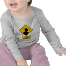 Sniper Ahead Warning Sign (Head Shot) Tshirts