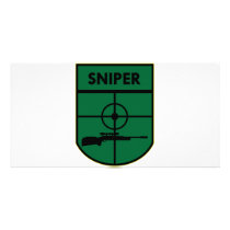 Sniper Patch Customized Photo Card