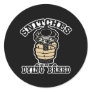Snitches Dying Breed Black Round Stickers
