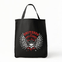 Snitches Get Stitches Tote Bags