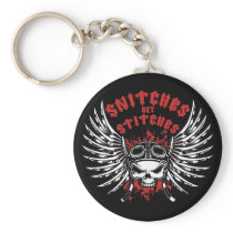 Snitches Get Stitches Key Chains