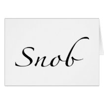 Snob cards