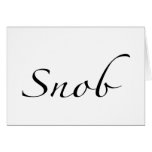 Snob cards