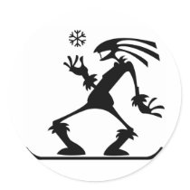 Snob Round Sticker
