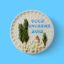 Snobama Diorama buttons