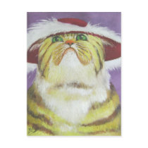 snobbish cat postcard