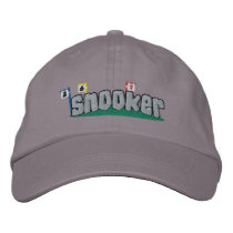 Snooker Embroidered Hat (Silver Text) embroidered hats