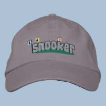 Snooker Embroidered Hat (Silver Text) embroidered hats