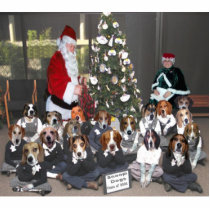 Snoops with Santa & Tree Sculpture photo sculptures