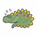 Snoozing Dino embroideredshirt