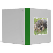 Snoozing Schnauzer Dog Binder