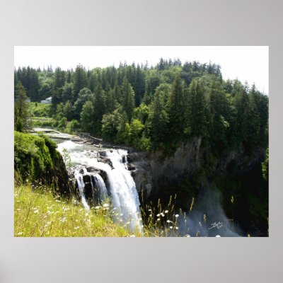 Snoqualmie Falls 01 Poster by StephenBoyle
