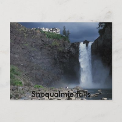 Snoqualmie falls postcard
