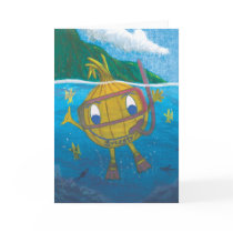 snorkel sweety onion blank card