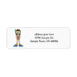 SnorkelGirl Return Address Labels