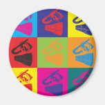 Snorkeling Pop Art Fridge Magnets