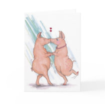 Snout to Snout Greeting Card