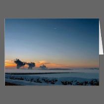 Snow and Power Sunrise cards