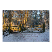 snow and sunlight poster - Poster