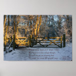 snow and sunlight poster