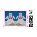 Snow Angel Choir Postage Stamps