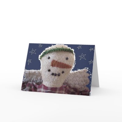 Snow Angel Christmas Card by disgustedcats