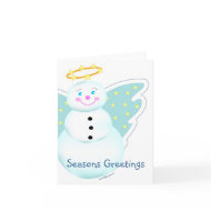 Snow Angel Greeting Card card