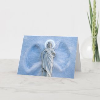 Snow Angel Jesus card