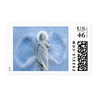 Snow Angel Jesus stamp