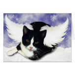 Snow Angel Kitty Card