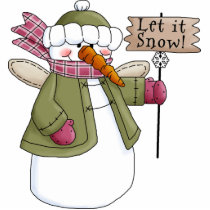 Snow Angel Let it Snow Ornament photo sculptures