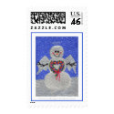 Snow Angel Postage Stamps