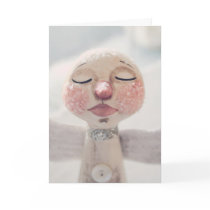 Snow Angel Winter Blessings Christmas Card cards