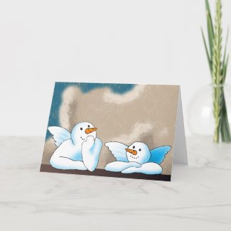Snow Angels Greeting Cards