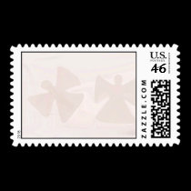 Snow Angels Postage Stamps stamps