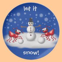 snow ants plates