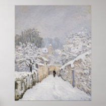 Snow at Louveciennes, 1878 Print