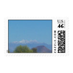 Snow atop Four Peaks Postage Stamp