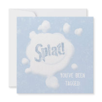 Snow Ball Splat! Party Invitation