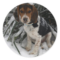Snow Beagle - Cute Snoopy Dog Puppy Winter Stickers