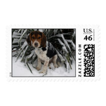 Snow Beagle - Cute Snoopy Dog Winter Postage