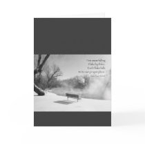 Snow Bench in Silence cards