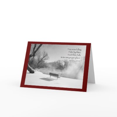 Park Bench Snow