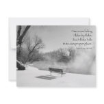 Snow Bench in Silence Custom Announcements